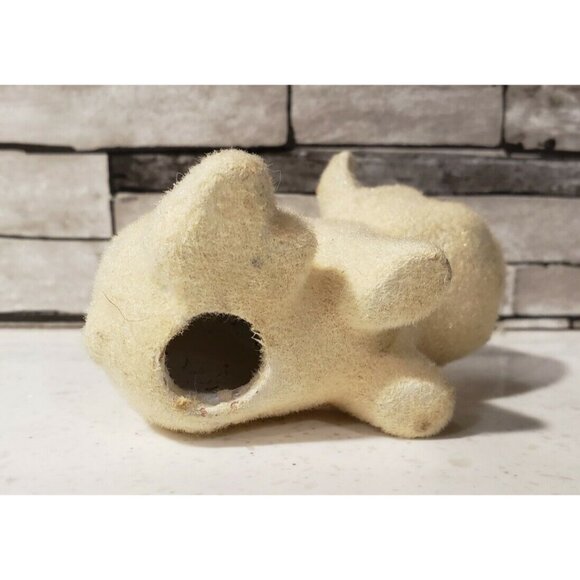 Josef Originals Fuzzy Piglet Pig Flocked Fuzzy Figurine Sitting - Picture 7 of 7